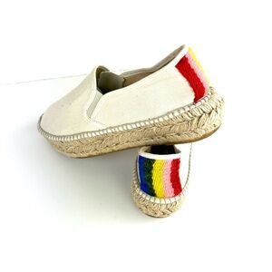 Loeffler Randall size 39  jute espadrilles platform shoes made in spain